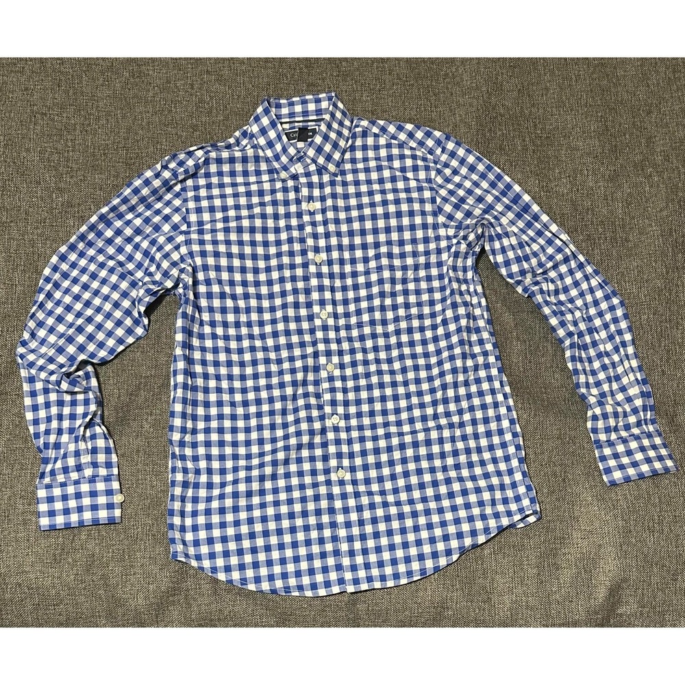 Club Room Men's Size S‎ Blue Casual Long Sleeve Shirt